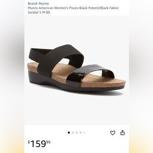 Munro Black Women's Sandals